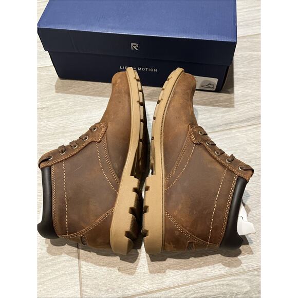 ROCKPORT Rugged Bucks Men 8.5 M Waterproof Boot Brown V81619 Lace Up main image 8